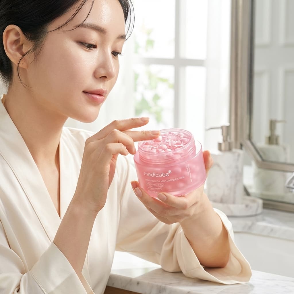 Medicube PDRN Pink Collagen Capsule Cream imagen 3