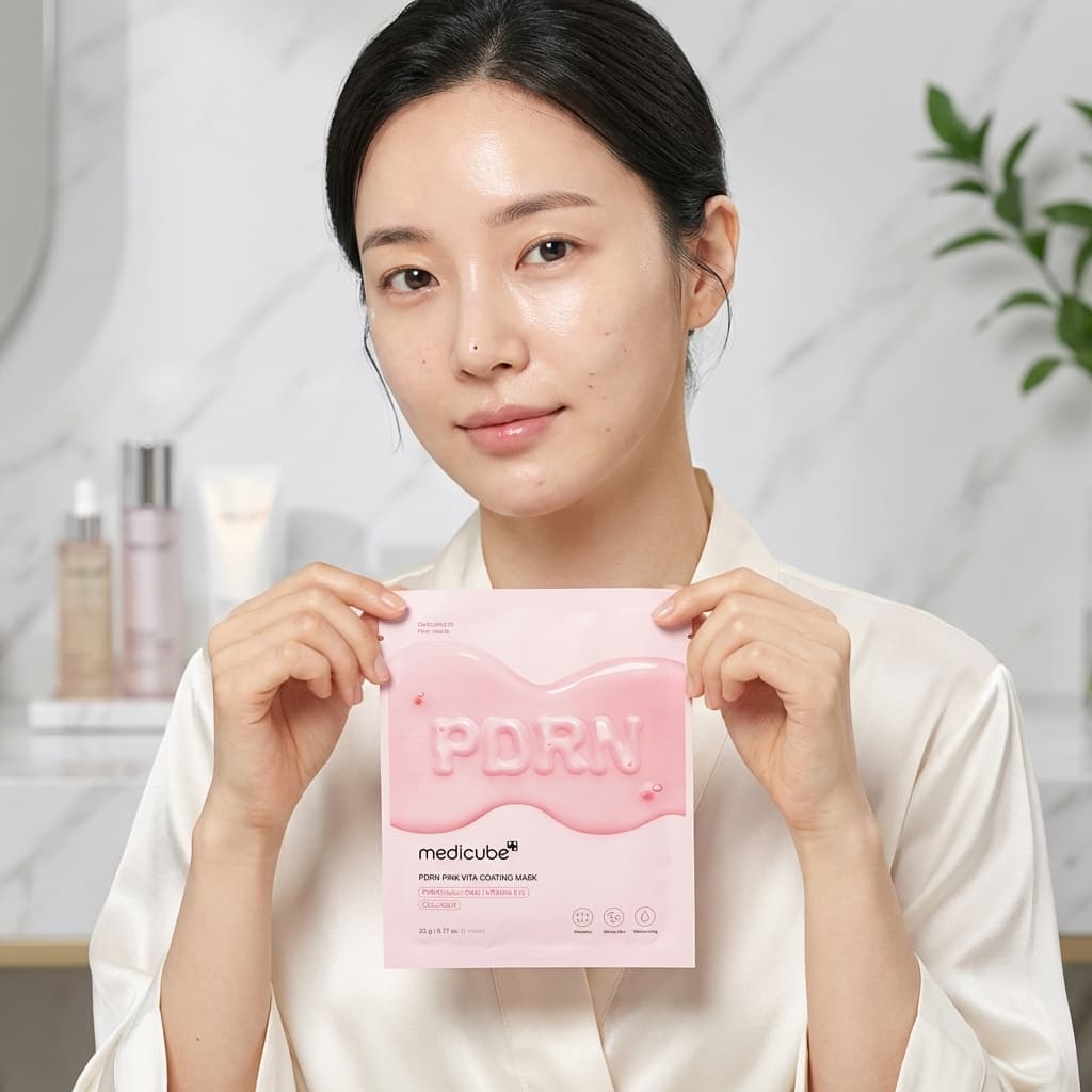 Medicube PDRN Pink Vita Coating Mask - Mascarilla de Hidrogel imagen 2